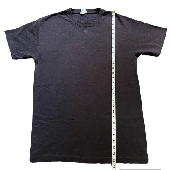 Kith Distressed Heavy Weight Black Cotton Short Sleeve T-Shirt Small Unisex - Picture 9 of 10